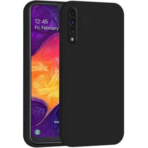 Coque Samsung Galaxy A70 Noir en Silicone Liquide – Protection Antichoc et Anti-Rayures