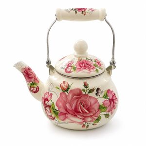 Théière Émaillée Florale Vintage – Élégance & Praticité pour Votre Cuisine