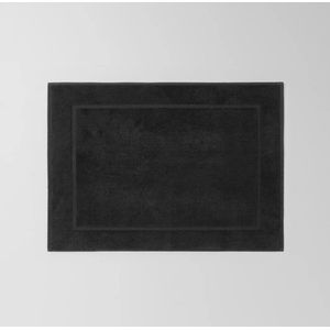 MAISON GOOD AND WELL Tapis de bain réctangle 50x80 cm – 100% Coton Noir