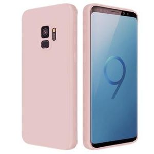غطاء سيليكون سائل لهاتف Samsung S9: وردي