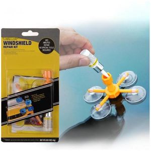 طاقم إصلاح خدوش تشقق الزجاج الأمامي للسيارة