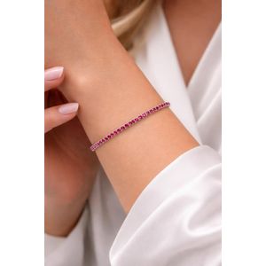 Gourmette (Rivière Rouge) en argent 925