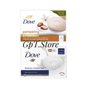 Dove Lot de 4 barres de savon au beurre de karité & vanille+Lot de 4 barres de savon original (90g X 8)
