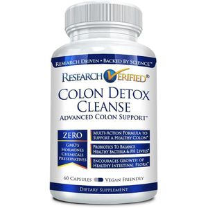 Nettoyage détox du côlon vérifié par la recherche Traitement de nettoyage et de détoxification du côlon n°1 100 % naturel avec probiotiques et 19 ingrédients testés