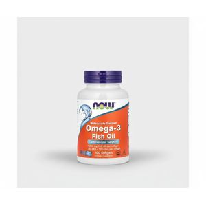 Now Huile de Poisson Oméga-3 1000 mg (180 mg EPA, 120 mg DHA) - 100 Gélules Molles   Soutien Cardiaque, Cérébral & Articulaire