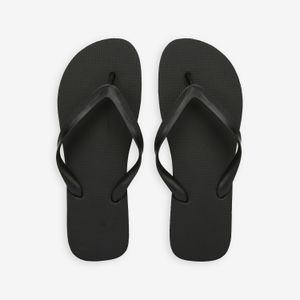 Tongs Classiques pour Homme - Sandales de Plage Confortables et Légères - Noir