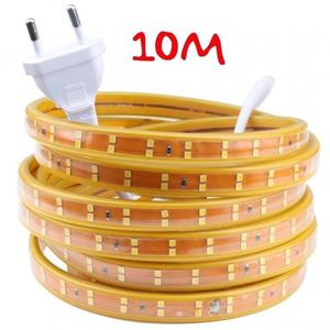 Led Strip 10m LED strip double 220V ruban etanche couleur blanc