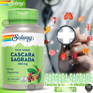 Solaray Cascara Sagrada Bark Favorise la fonction intestinale