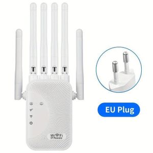 Wi-Fi جهاز التوجيه، مكرر مُضَخّم وAP 3 في 1، Wi-Fi 6 نطاق مزدوج، 6 هوائيات، 1200 ميجابت في الثانية، تغطية كبيرة وإشارة معززة