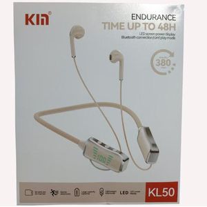 KL50 Écouteurs Bluetooth Sans Fil Neckband – Écran LED – Jusqu’à 48H d’Autonomie – Casque Sport 