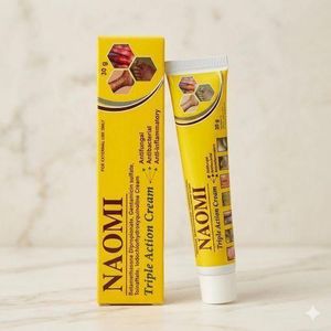 Naomi كريم ثلاثي المفعول مضاد للفطريات والبكتيريا والبقع