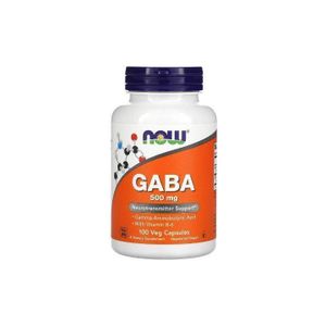 Now Foods GABA et vitamine B6 - 500 500 mg - 100 100 caps végétales