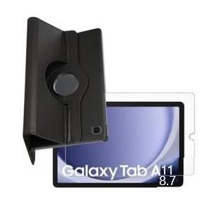 Coque pochette Cover tablette 360° rotative élégante et résistante  pour Samsung galaxy Tab A11 8.7 Avec Antichoc verre trempe