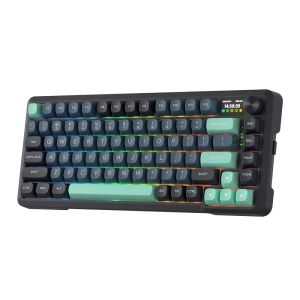 Redragon clavier K724 Pro LCD Wireless Mechanical Keyboard (Dark Jade)