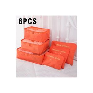 Organisateur Valise Voyage Sac rangement pour bagages. imperméable (6 Pcs)