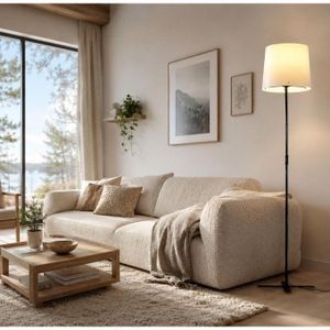 Lampadaire Moderne et eléguante Noir & Blanc 150 cm de haut