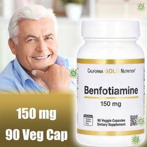 California Gold Nutrition Benfotiamine, 150 mg, 90 capsules végétales