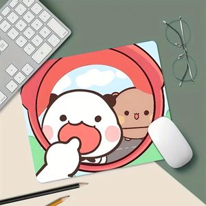 Tapis de Souris en Caoutchouc -Dérapant Mignon - Compatible Bureau, Étude & Jeu - Bureau Portable avec Base Doublée, Accessoire Durable pour PC, Ordinateur Portable, Tablette, Smartphone