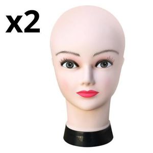2 Tête de Mannequin pour foulards.