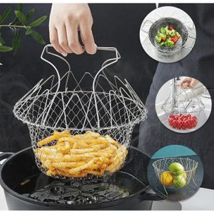 Mini panier à frites en acier inoxydable Panier friteuses filet frites Chips