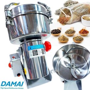 Damai Moulin à épices - 2kg - Acier inoxydable - Électrique - Facile à utiliser