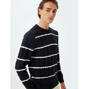 Koton Pull en maille - Rayures Marine