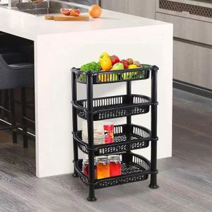 Chariot de Rangement Multi-niveaux à Roulettes