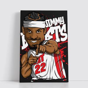 Asian Planet Tableau NBA sur Toile – Affiche Murale 25x40 cm avec Equipes et Joueurs Legendaires du Basket 132