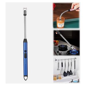 Briquet électrique rechargeable par USB pour cuisinière à gaz, arc sans flamme, coupe-vent, barbecue, flexible.