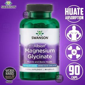 Swanson Glycinate de magnésium Relaxation saine - soutien osseux et cardiovasculaire Sticker