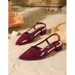 Escarpins Vernis à Talon Bas pour Femme
