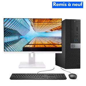 DELL OptiPlex 3040 SFF + Écran Acer B246HYL 23.8 Pouces – Intel Core i5-6500 – 8Go RAM – 128Go SSD – Intel HD Graphics 530 (Remis à neuf)