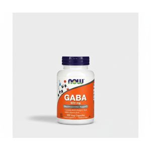 Now GABA 500mg + Vitamine B6 - 100 Capsules Végétales, Soutien Système Nerveux, Relaxation & Bien-être
