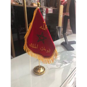 Standard  DRAPEAU MAROC AVEC SUPPORT DE 40 CM