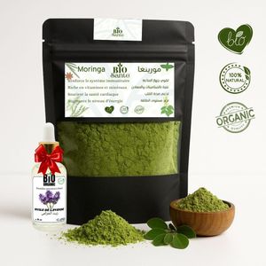 BIO SANTE Moringa Bio Santé 200g Nutrition Quotidienne + huile de Lavande 30ml gratuit