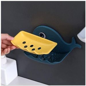 porte-savon de salle de bains en forme de Chat, avec une barre de vidange amovible rose
