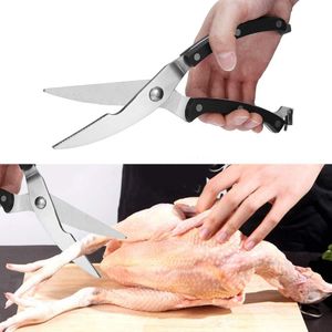 Ciseaux de Cuisine Multifonction en Acier Inoxydable – Découpe Poulet, Poisson, Viande, Herbes