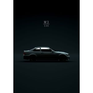 2005 m3 e46 coupe  Poster Chambre Haute Qualité
