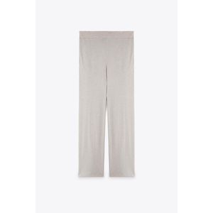 Marwa بنطلون محبوك بيج فاتح