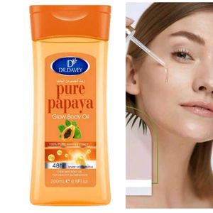Dr. Davey Huile Corps Papaye 200ml Hydratante Éclat Glow