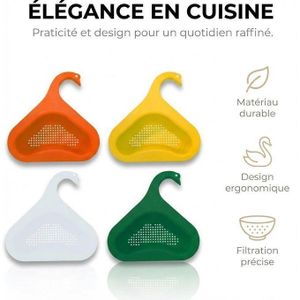 Lot de 4 Paniers Filtre Évier Triangle – Égouttoir Déchets Cuisine