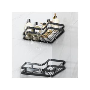 Kit d'Organisation Mural Multi-Usage pour Salle de Bain – Ensemble Complet 4 Pièces avec Crochets