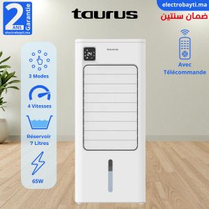 Taurus Air Cooler TAU R950 65 W, 3 Vitesses, 3 Modes, Minuteur jusqu'à 12 h avec télécommande
