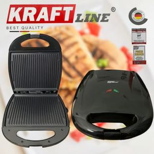 Kraft line Panini grill multifonction, appareil à sandwichs 1400W à prix  pas cher