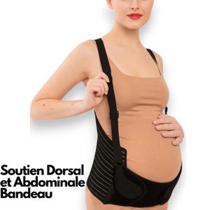 Ceinture de Grossesse Élastique – Soutien Lombaire et Abdominal – Confort Maternité