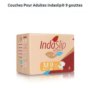 indaslip 20 حفاضة للبالغين مقاس M (80-125 سم) للسلس المتوسط إلى الشديد 9 قطرات امتصاص معتدل إلى قوي
