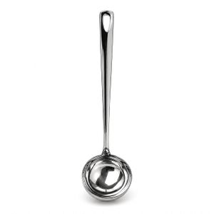Louche de Cuisine en Acier Inoxydable – Manche Long Ergonomique – Résistante à la Chaleur et à la Rouille – Facile à Nettoyer – Ustensile de Cuisine de Haute Qualité