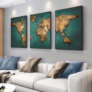 لوحة فنية حائطية حديثة من 3 قطع