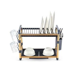 K:OLN Égouttoir à vaisselle à 2 niveaux en aluminium