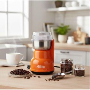 Moulin à Café Électrique Elite Orange 150W, Multifonctions Inox